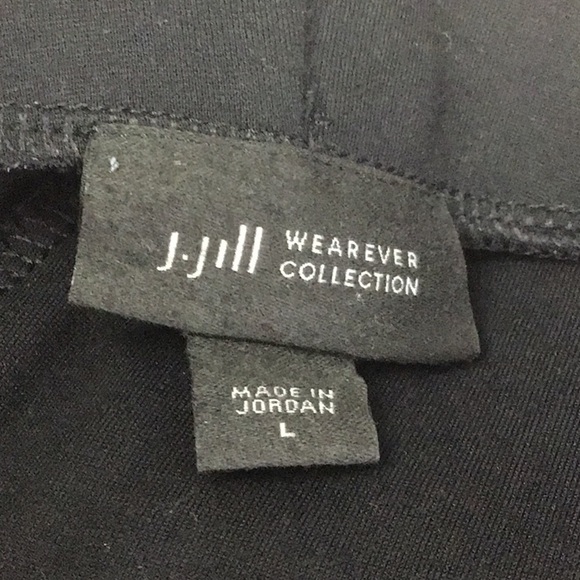 J. Jill Wearever Women’s Large Ponte Knit Pants Black Slim Leggings - Picture 2 of 8